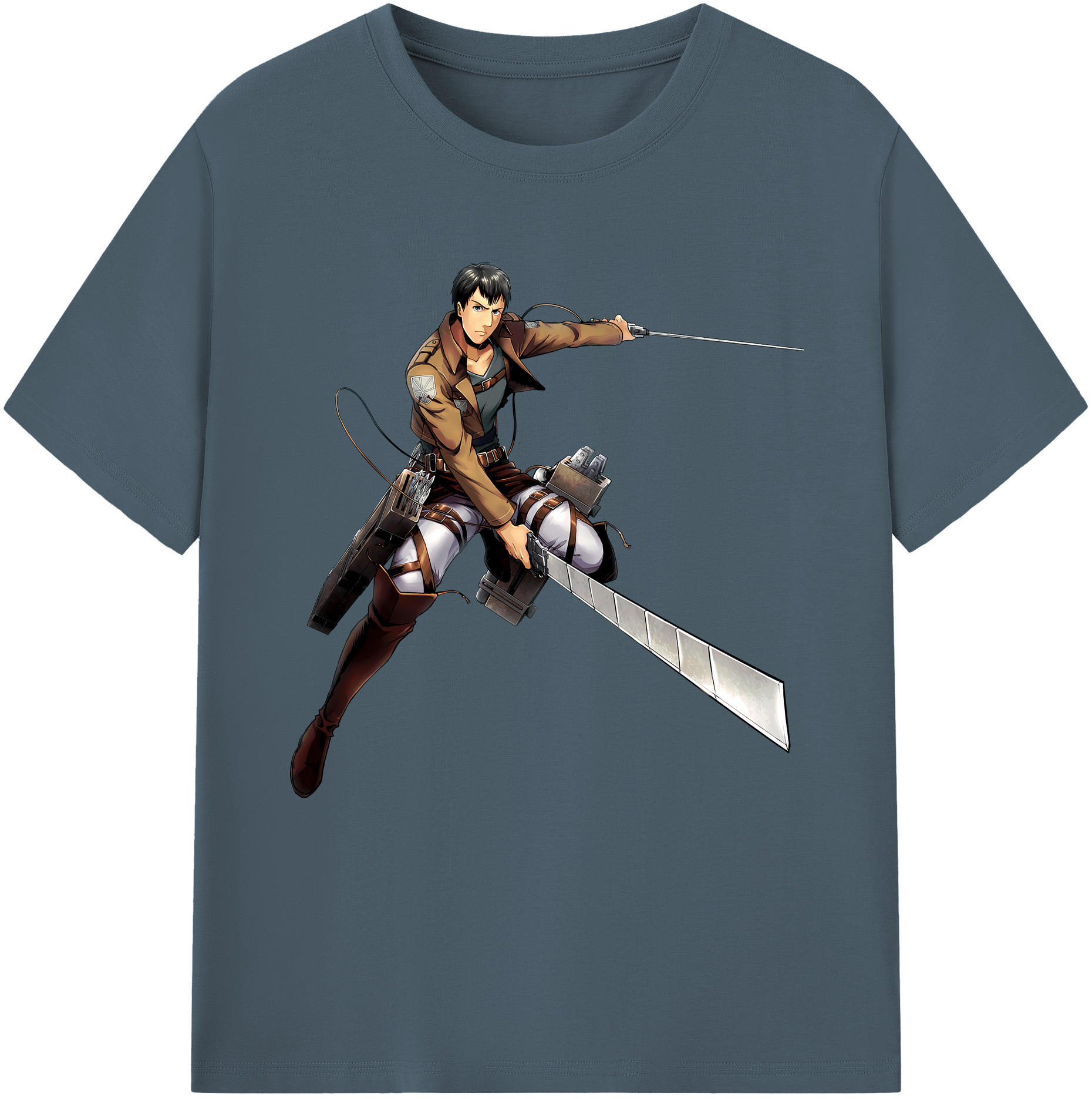 （画像用） 進撃の巨人 ベルトルト・フーバー Attack on Titan Bertholdt Hoover 綿100％半袖Tシャツ（フロントプリント）